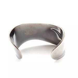 Tiffany & Co. Elsa Peretti Bone Cuffs Bracelet Charcoal Ruthenium Italy